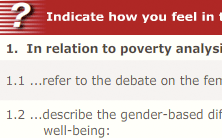 Preliminary Self Assessment on Gender and Poverty